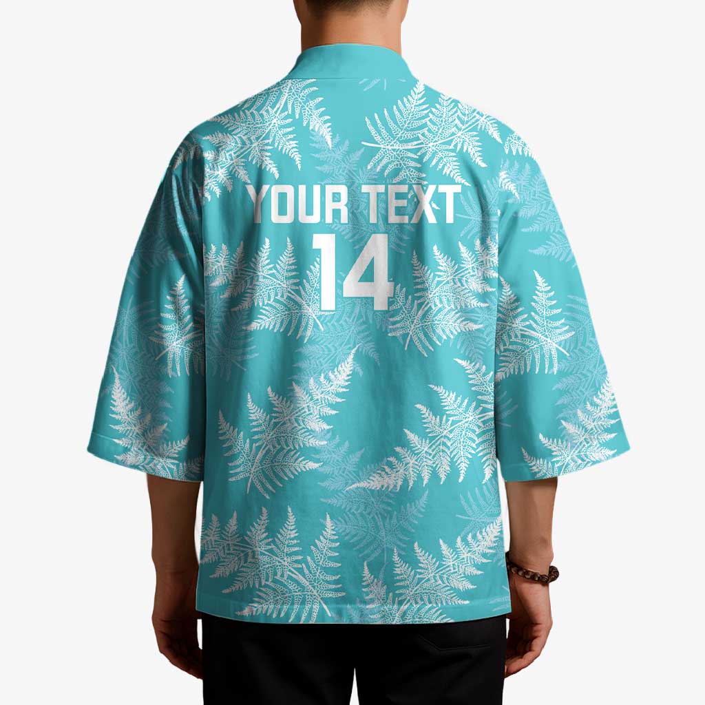 New Zealand Silver Fern Rugby Custom Kimono Go Aotearoa Champions Turquoise Version - Aussie Hoodie