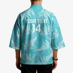 New Zealand Silver Fern Rugby Custom Kimono Go Aotearoa Champions Turquoise Version - Aussie Hoodie