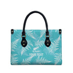 New Zealand Silver Fern Rugby Custom Leather Bag Go Aotearoa Champions Turquoise Version - Aussie Hoodie