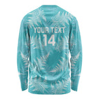 New Zealand Silver Fern Rugby Custom Long Sleeve Shirt Go Aotearoa Champions Turquoise Version - Aussie Hoodie
