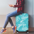 New Zealand Silver Fern Rugby Custom Luggage Cover Go Aotearoa Champions Turquoise Version - Aussie Hoodie