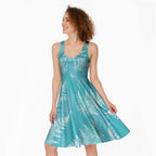 New Zealand Silver Fern Rugby Custom Midi Dress Go Aotearoa Champions Turquoise Version - Aussie Hoodie