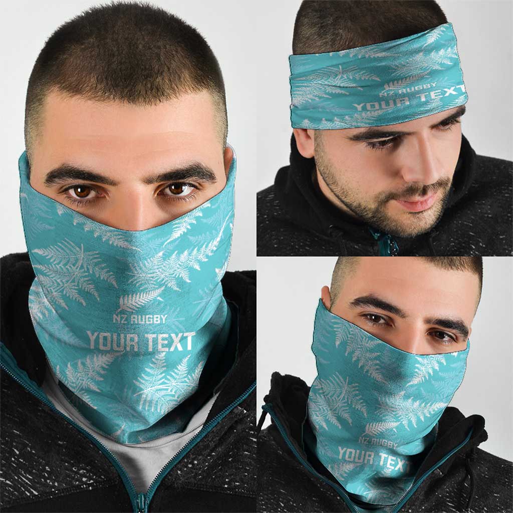 New Zealand Silver Fern Rugby Custom Neck Gaiter Go Aotearoa Champions Turquoise Version - Aussie Hoodie