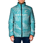 New Zealand Silver Fern Rugby Custom Padded Jacket Go Aotearoa Champions Turquoise Version - Aussie Hoodie