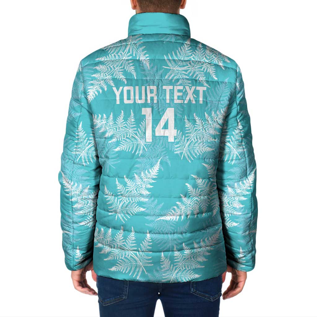 New Zealand Silver Fern Rugby Custom Padded Jacket Go Aotearoa Champions Turquoise Version - Aussie Hoodie
