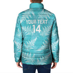 New Zealand Silver Fern Rugby Custom Padded Jacket Go Aotearoa Champions Turquoise Version - Aussie Hoodie