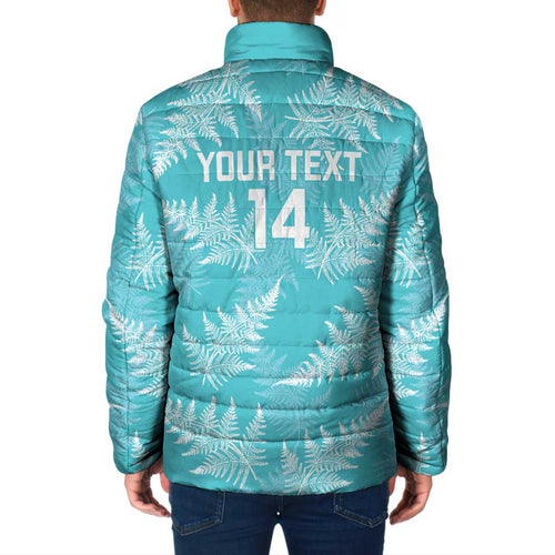 New Zealand Silver Fern Rugby Custom Padded Jacket Go Aotearoa Champions Turquoise Version - Aussie Hoodie