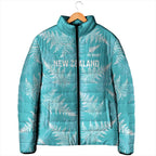 New Zealand Silver Fern Rugby Custom Padded Jacket Go Aotearoa Champions Turquoise Version - Aussie Hoodie
