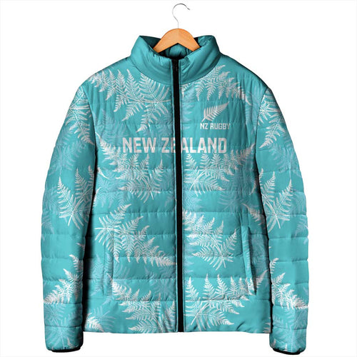 New Zealand Silver Fern Rugby Custom Padded Jacket Go Aotearoa Champions Turquoise Version - Aussie Hoodie