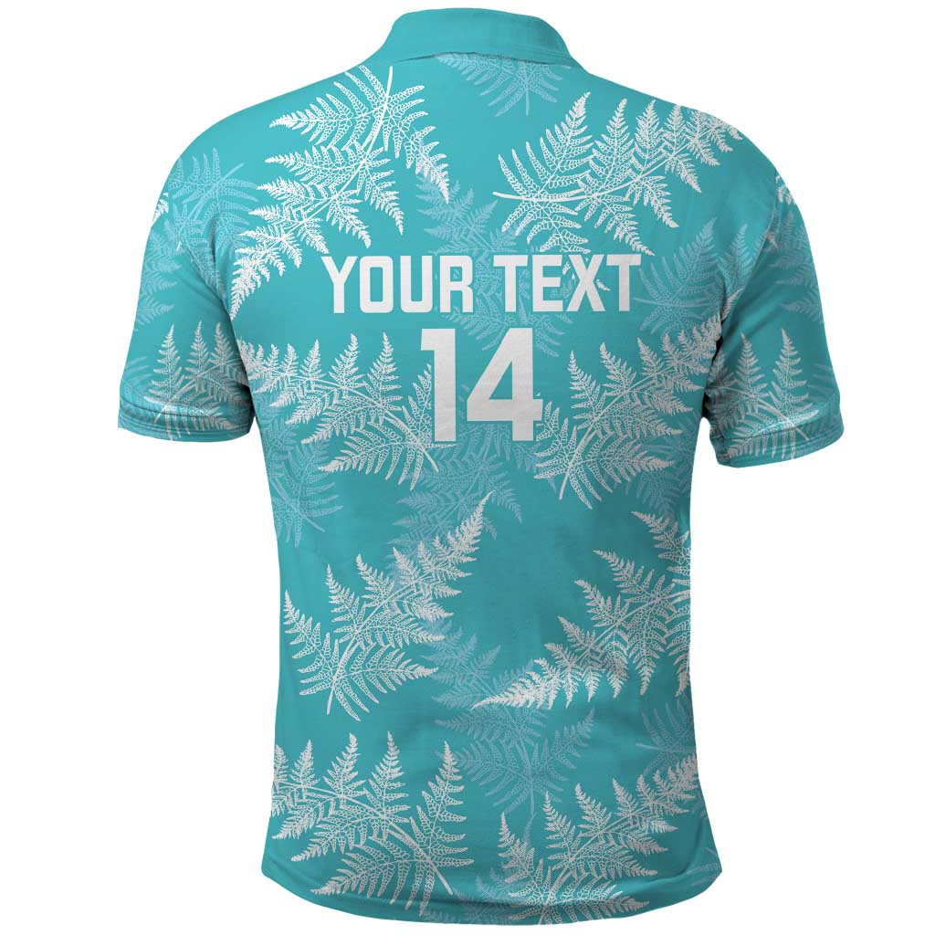 New Zealand Silver Fern Rugby Custom Polo Shirt Go Aotearoa Champions Turquoise Version - Aussie Hoodie