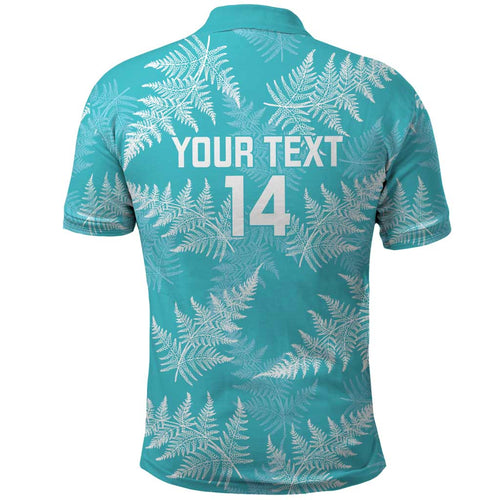 New Zealand Silver Fern Rugby Custom Polo Shirt Go Aotearoa Champions Turquoise Version - Aussie Hoodie