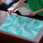 New Zealand Silver Fern Rugby Custom Puzzle Go Aotearoa Champions Turquoise Version - Aussie Hoodie