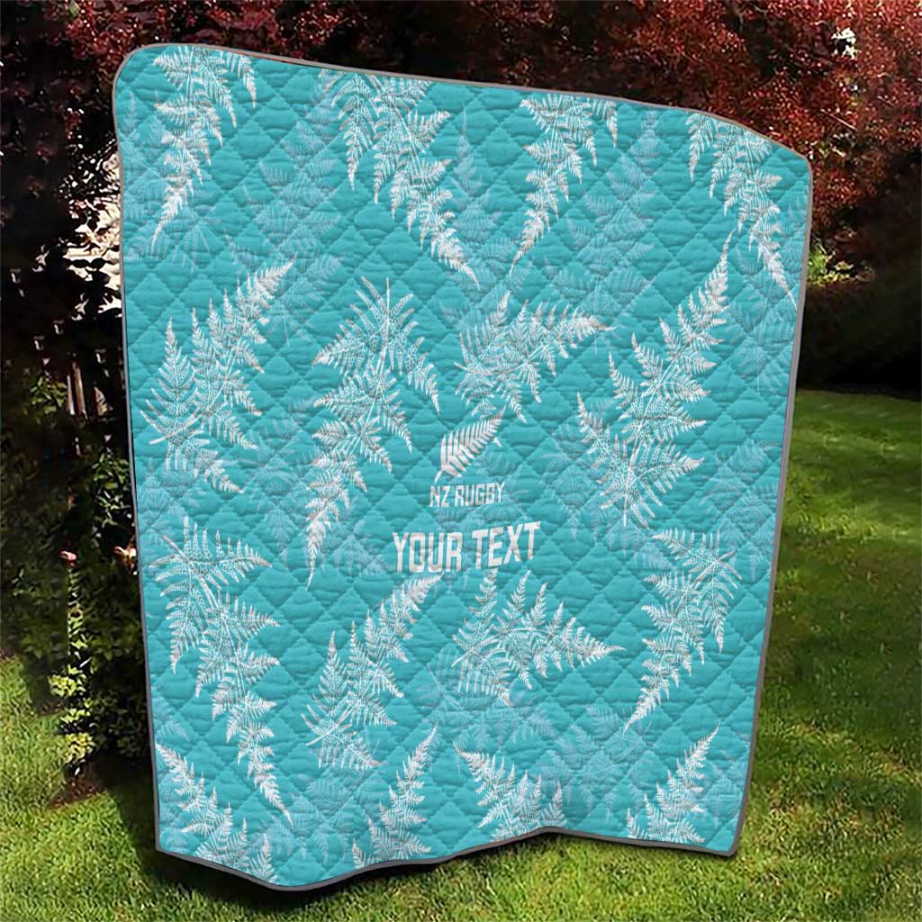 New Zealand Silver Fern Rugby Custom Quilt Go Aotearoa Champions Turquoise Version - Aussie Hoodie