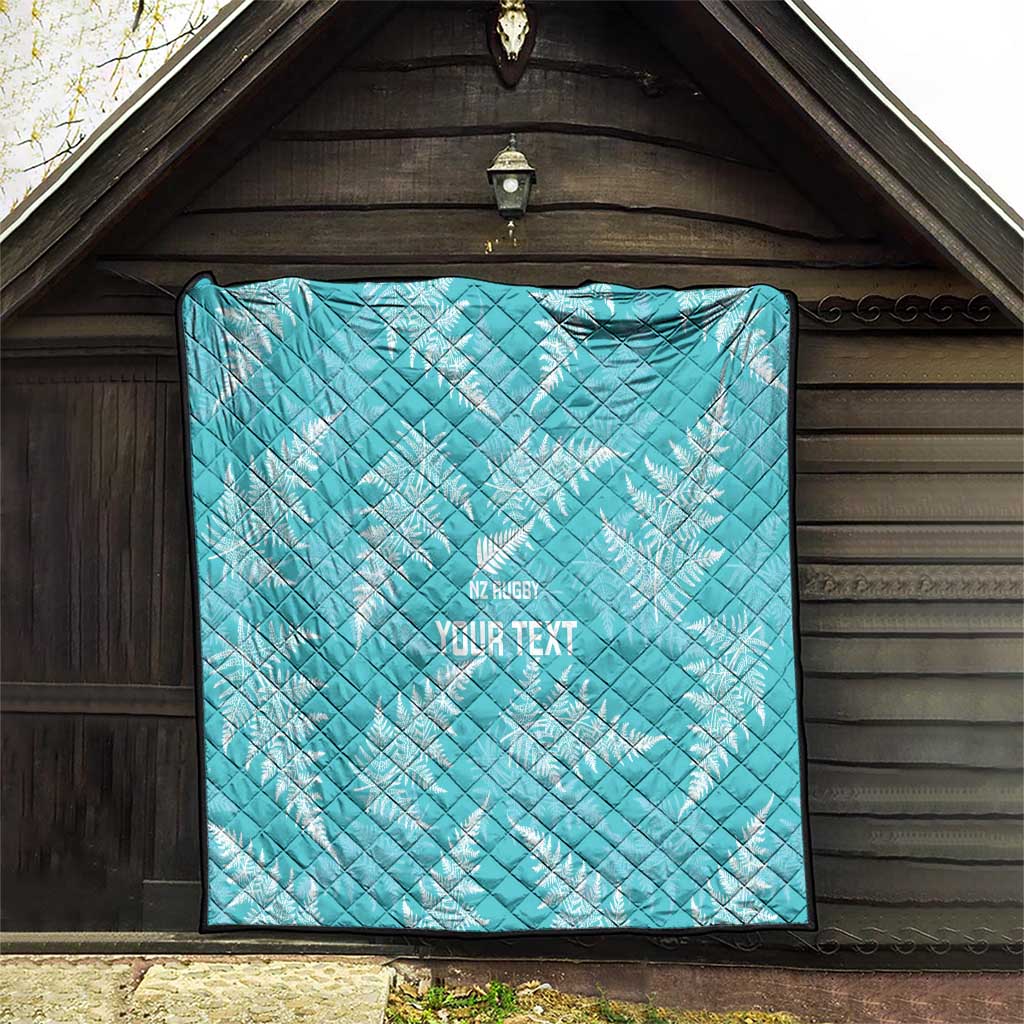 New Zealand Silver Fern Rugby Custom Quilt Go Aotearoa Champions Turquoise Version - Aussie Hoodie
