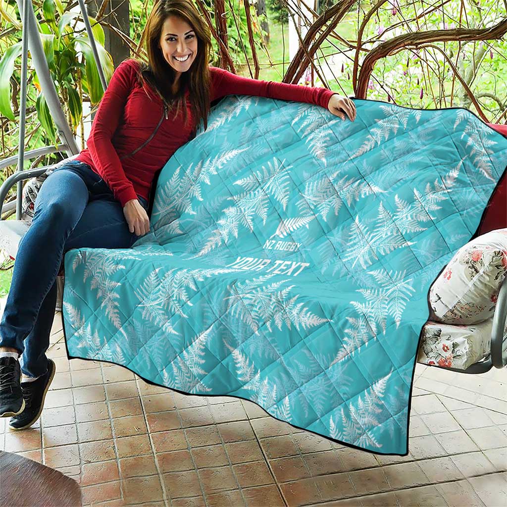 New Zealand Silver Fern Rugby Custom Quilt Go Aotearoa Champions Turquoise Version - Aussie Hoodie