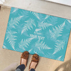New Zealand Silver Fern Rugby Custom Rubber Doormat Go Aotearoa Champions Turquoise Version - Aussie Hoodie
