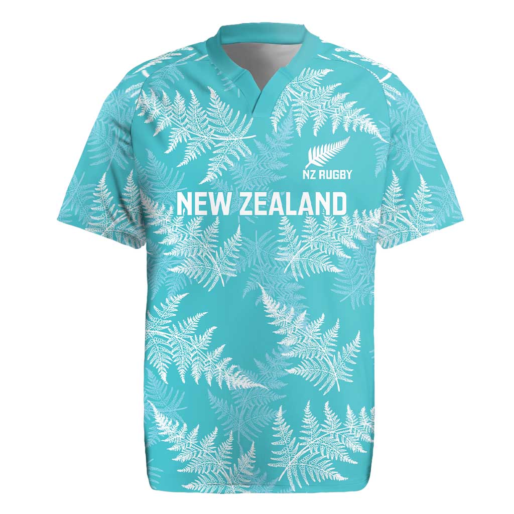 New Zealand Silver Fern Rugby Custom Rugby Jersey Go Aotearoa Champions Turquoise Version - Aussie Hoodie
