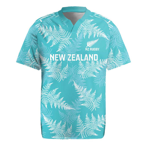 New Zealand Silver Fern Rugby Custom Rugby Jersey Go Aotearoa Champions Turquoise Version - Aussie Hoodie