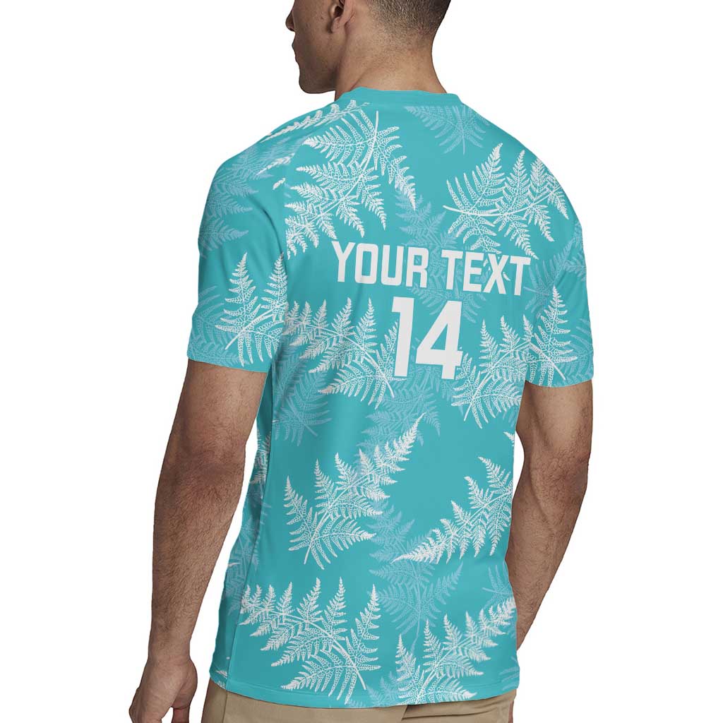 New Zealand Silver Fern Rugby Custom Rugby Jersey Go Aotearoa Champions Turquoise Version - Aussie Hoodie