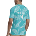 New Zealand Silver Fern Rugby Custom Rugby Jersey Go Aotearoa Champions Turquoise Version - Aussie Hoodie