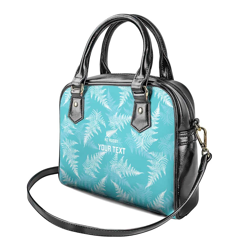 New Zealand Silver Fern Rugby Custom Shoulder Handbag Go Aotearoa Champions Turquoise Version - Aussie Hoodie