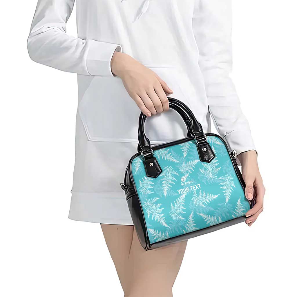 New Zealand Silver Fern Rugby Custom Shoulder Handbag Go Aotearoa Champions Turquoise Version - Aussie Hoodie