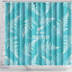 New Zealand Silver Fern Rugby Custom Shower Curtain Go Aotearoa Champions Turquoise Version - Aussie Hoodie