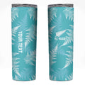 New Zealand Silver Fern Rugby Custom Skinny Tumbler Go Aotearoa Champions Turquoise Version - Aussie Hoodie