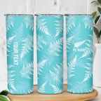 New Zealand Silver Fern Rugby Custom Skinny Tumbler Go Aotearoa Champions Turquoise Version - Aussie Hoodie