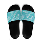 New Zealand Silver Fern Rugby Custom Slide Sandals Go Aotearoa Champions Turquoise Version - Aussie Hoodie