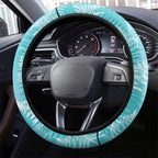 New Zealand Silver Fern Rugby Steering Wheel Cover Go Aotearoa Champions Turquoise Version - Aussie Hoodie