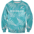 New Zealand Silver Fern Rugby Custom Sweatshirt Go Aotearoa Champions Turquoise Version - Aussie Hoodie