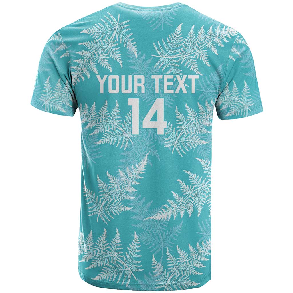 New Zealand Silver Fern Rugby Custom T Shirt Go Aotearoa Champions Turquoise Version - Aussie Hoodie