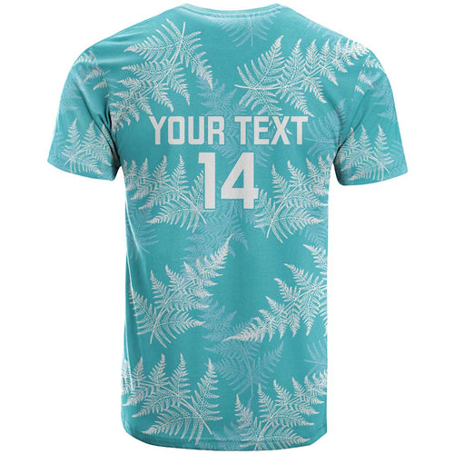 New Zealand Silver Fern Rugby Custom T Shirt Go Aotearoa Champions Turquoise Version - Aussie Hoodie