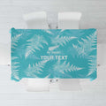 New Zealand Silver Fern Rugby Custom Tablecloth Go Aotearoa Champions Turquoise Version - Aussie Hoodie