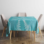 New Zealand Silver Fern Rugby Custom Tablecloth Go Aotearoa Champions Turquoise Version - Aussie Hoodie