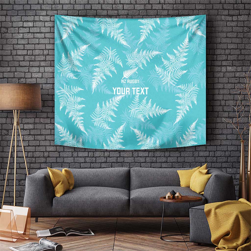 New Zealand Silver Fern Rugby Custom Tapestry Go Aotearoa Champions Turquoise Version - Aussie Hoodie