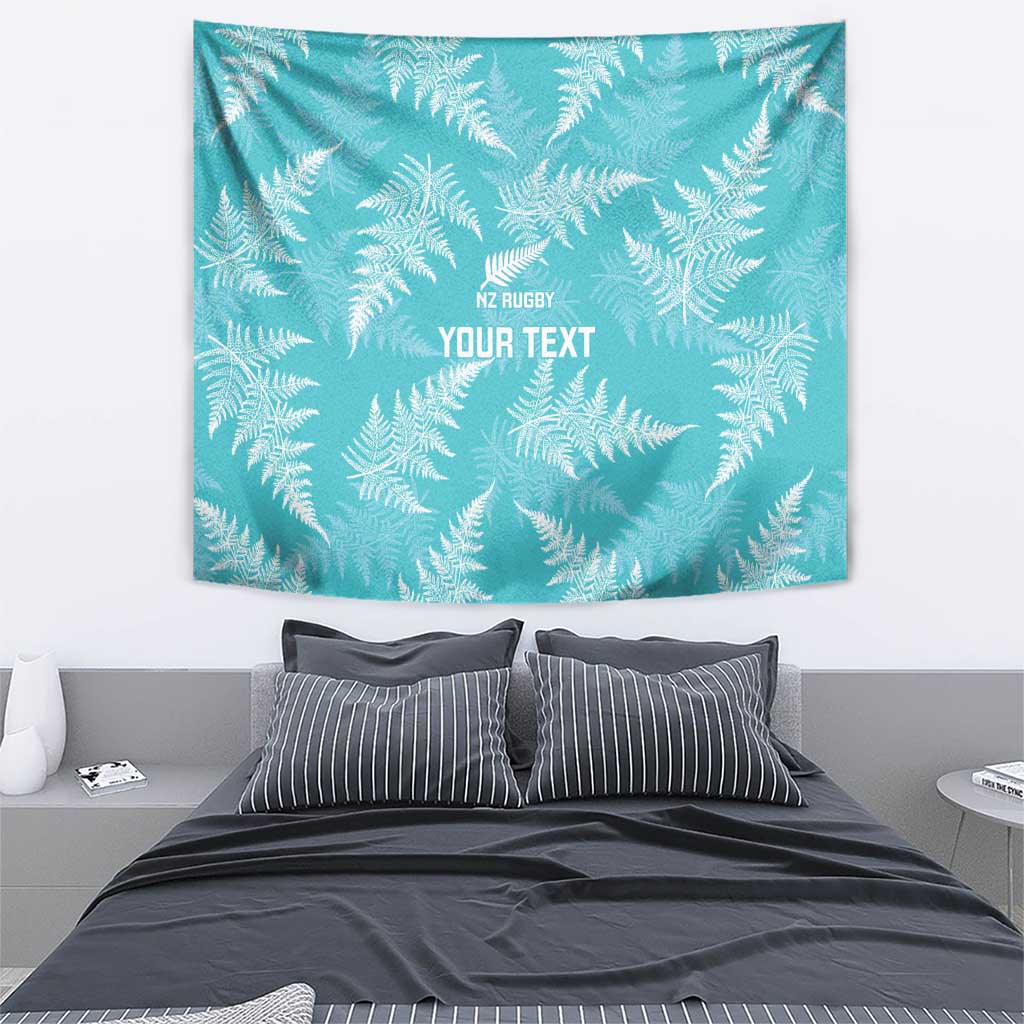 New Zealand Silver Fern Rugby Custom Tapestry Go Aotearoa Champions Turquoise Version - Aussie Hoodie