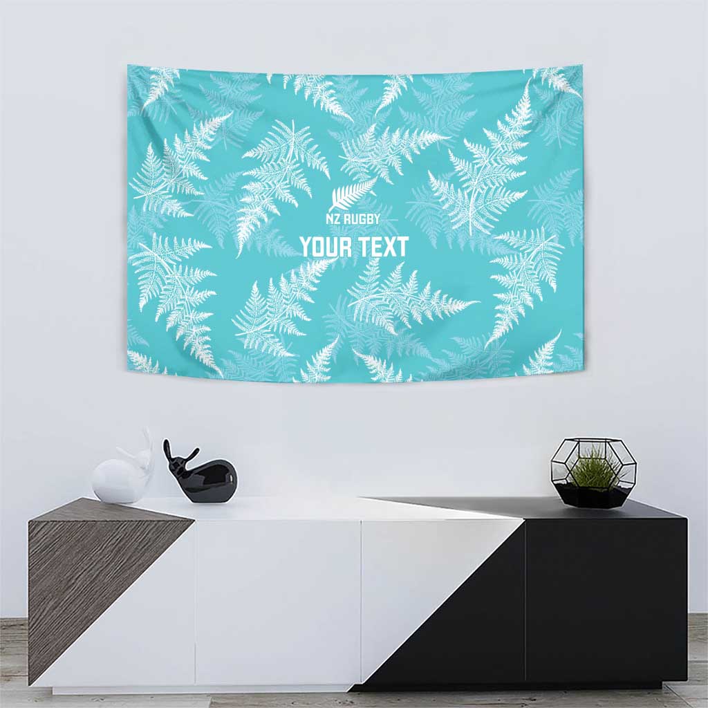 New Zealand Silver Fern Rugby Custom Tapestry Go Aotearoa Champions Turquoise Version - Aussie Hoodie
