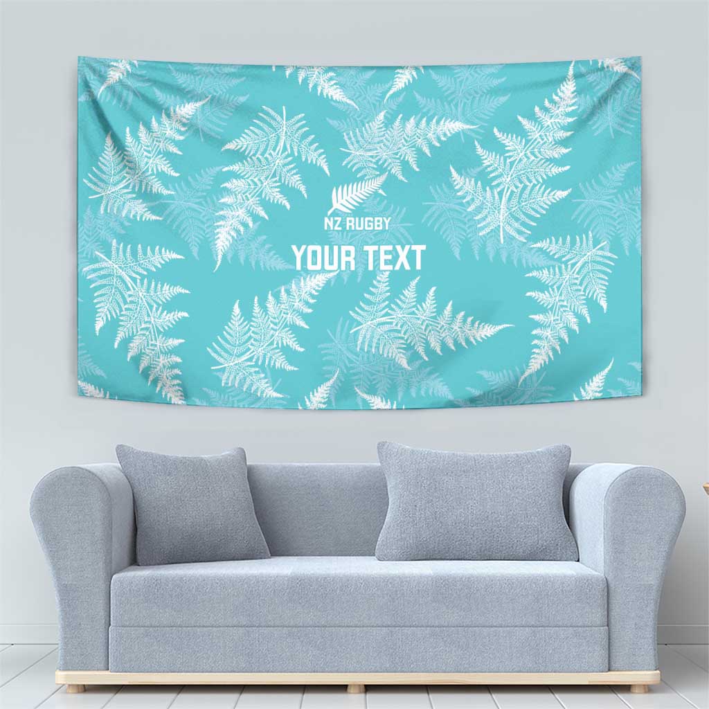 New Zealand Silver Fern Rugby Custom Tapestry Go Aotearoa Champions Turquoise Version - Aussie Hoodie