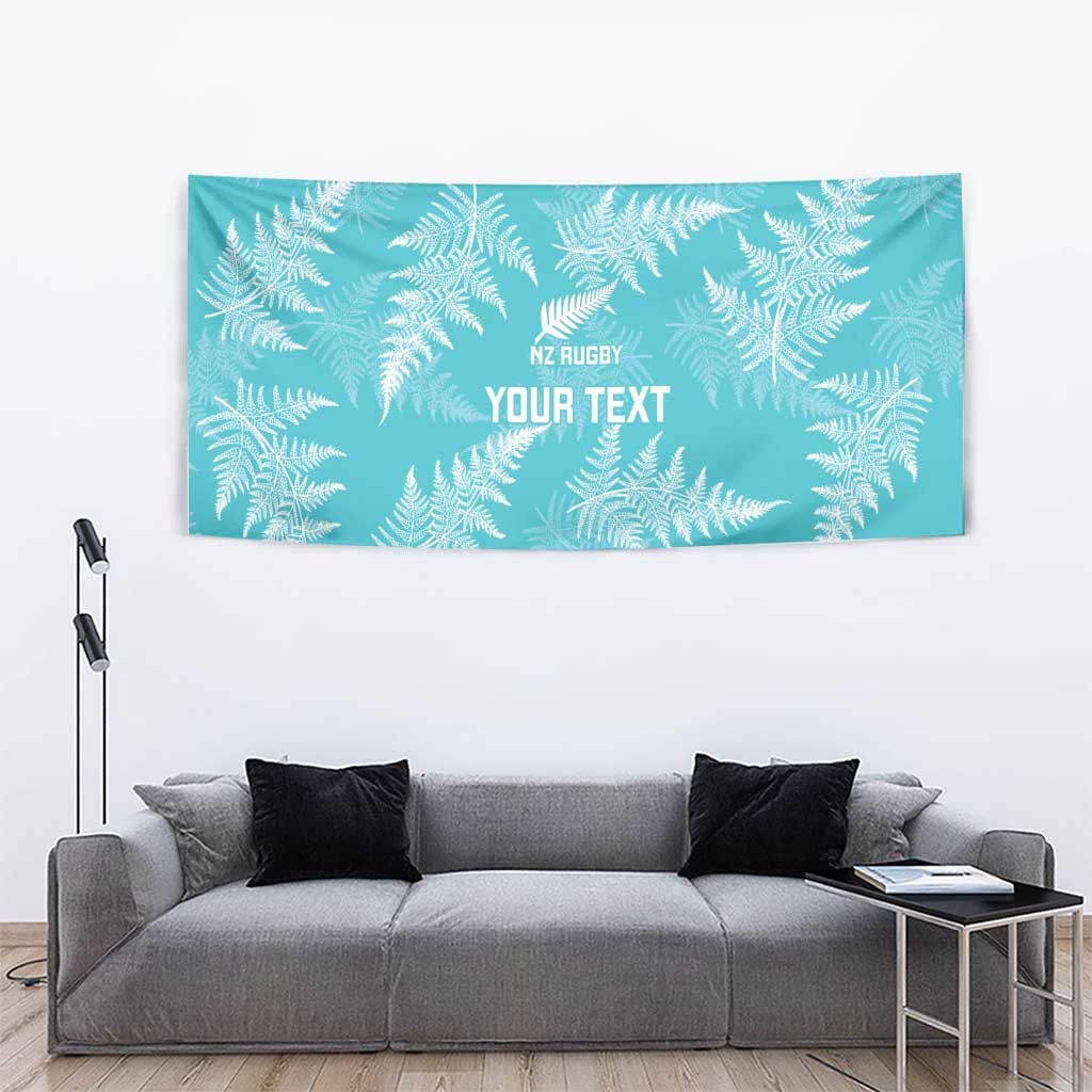 New Zealand Silver Fern Rugby Custom Tapestry Go Aotearoa Champions Turquoise Version - Aussie Hoodie
