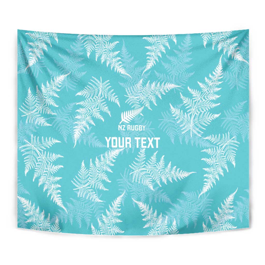 New Zealand Silver Fern Rugby Custom Tapestry Go Aotearoa Champions Turquoise Version - Aussie Hoodie