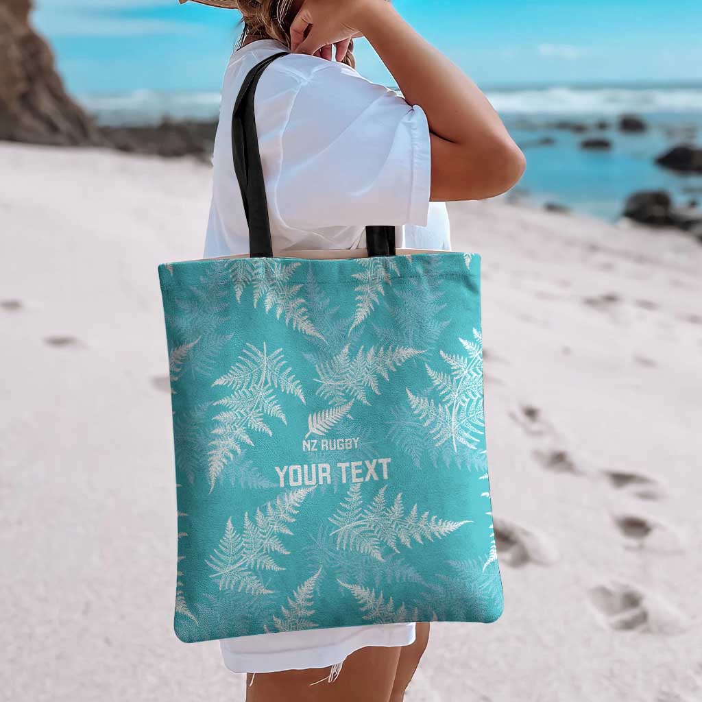 New Zealand Silver Fern Rugby Custom Tote Bag Go Aotearoa Champions Turquoise Version - Aussie Hoodie