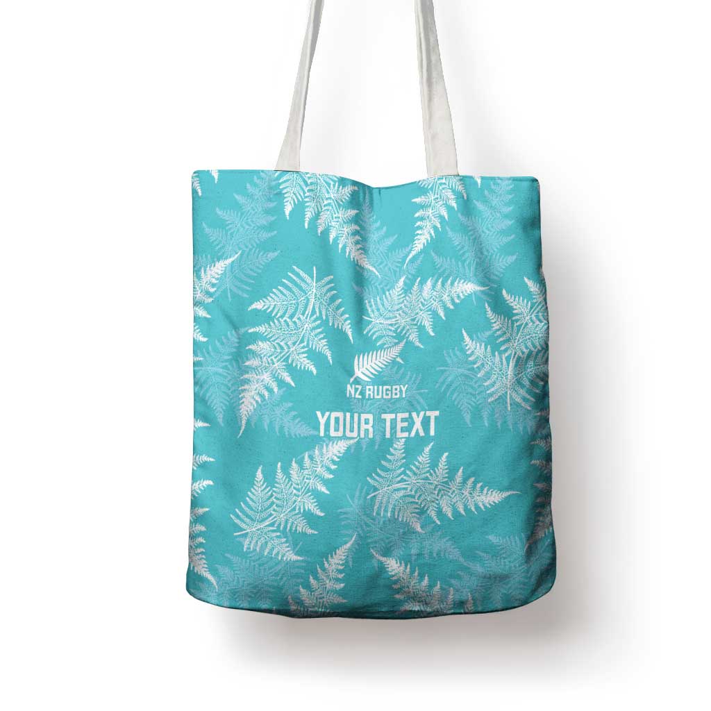 New Zealand Silver Fern Rugby Custom Tote Bag Go Aotearoa Champions Turquoise Version - Aussie Hoodie