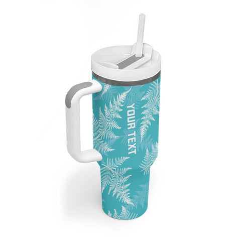 New Zealand Silver Fern Rugby Custom Tumbler With Handle Go Aotearoa Champions Turquoise Version - Aussie Hoodie