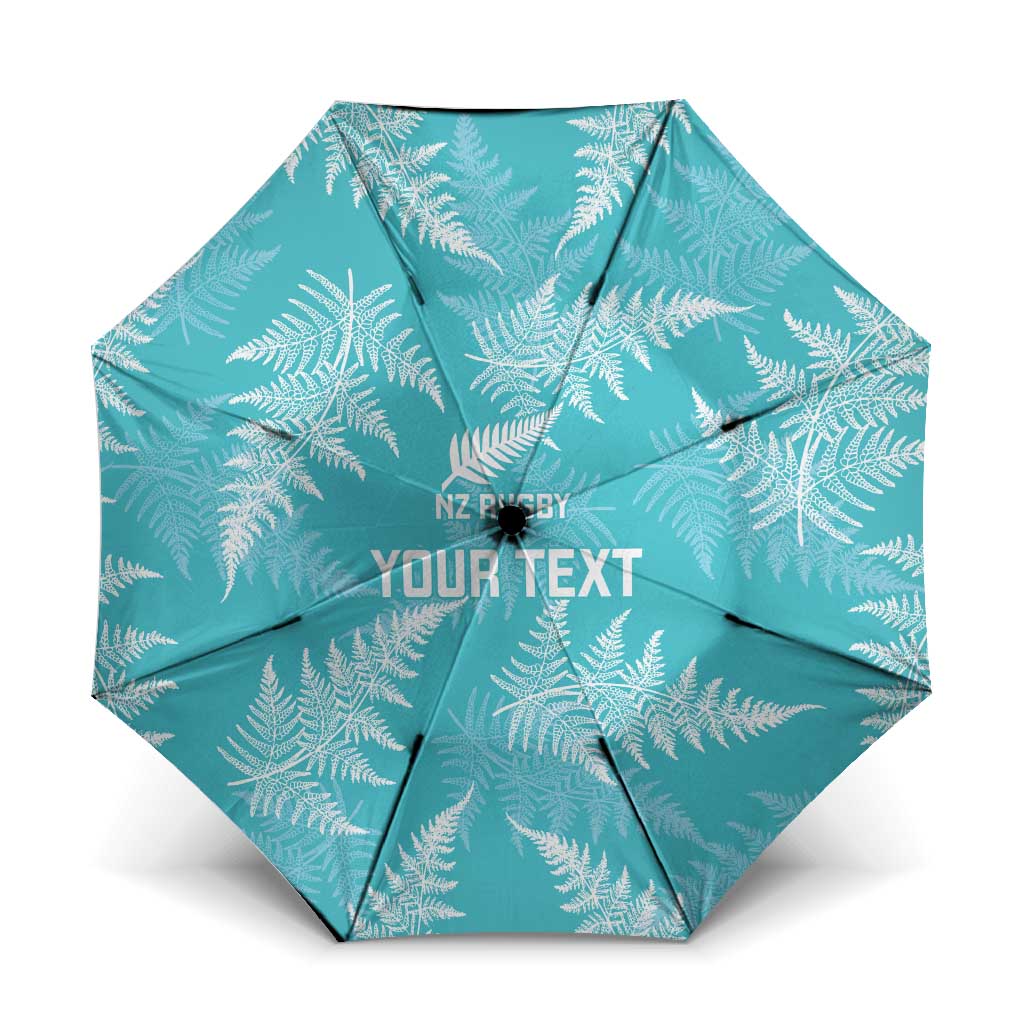 New Zealand Silver Fern Rugby Custom Umbrella Go Aotearoa Champions Turquoise Version - Aussie Hoodie
