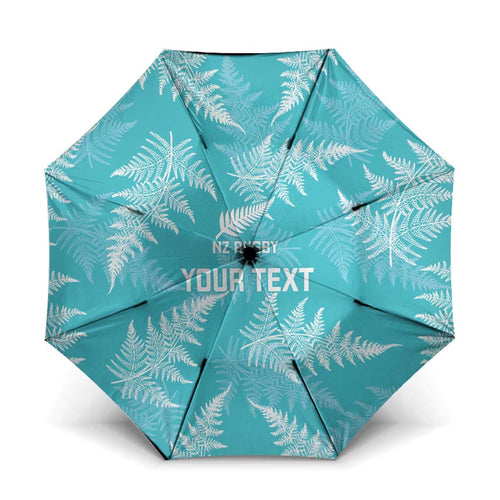New Zealand Silver Fern Rugby Custom Umbrella Go Aotearoa Champions Turquoise Version - Aussie Hoodie