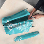 New Zealand Silver Fern Rugby Custom Umbrella Go Aotearoa Champions Turquoise Version - Aussie Hoodie