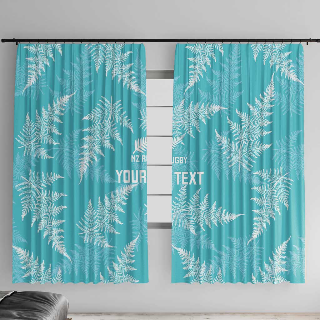 New Zealand Silver Fern Rugby Custom Window Curtain Go Aotearoa Champions Turquoise Version - Aussie Hoodie