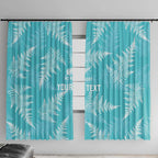 New Zealand Silver Fern Rugby Custom Window Curtain Go Aotearoa Champions Turquoise Version - Aussie Hoodie